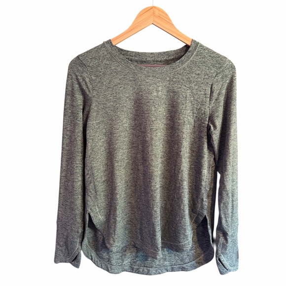 Athleta Uptempo Heather Green Long Sleeve Womens Top Size Small - Picture 5 of 10